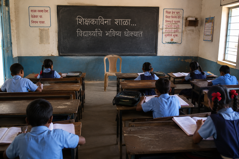 परमडोह येथील जिल्हा परिषद वरिष्ठ प्राथमिक शाळेत शिक्षकांची कमतरता; तातडीने शिक्षक नियुक्तीची ग्रामस्थांची मागणी